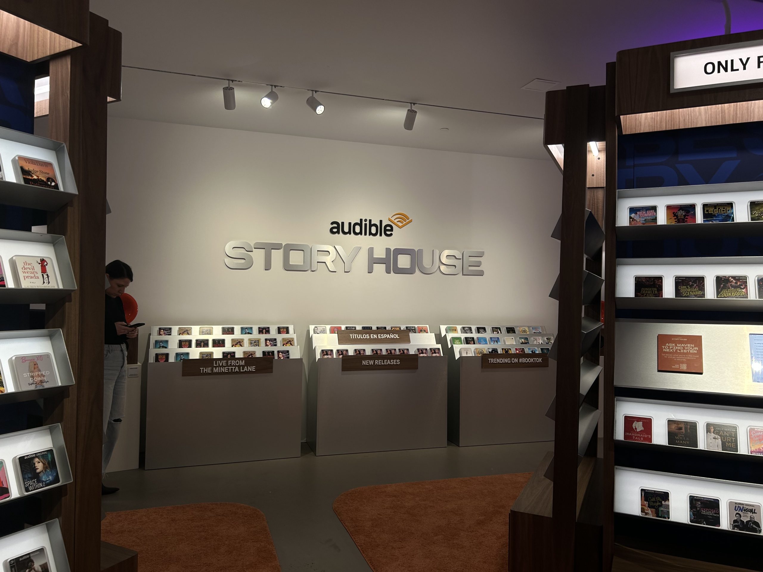 Le pop-up Manhattan d'Audible rend les livres audio sociaux