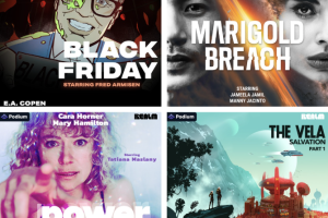 Podium pour publier des podcasts de fiction sous forme de livres audio