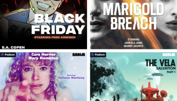 Podium pour publier des podcasts de fiction sous forme de livres audio