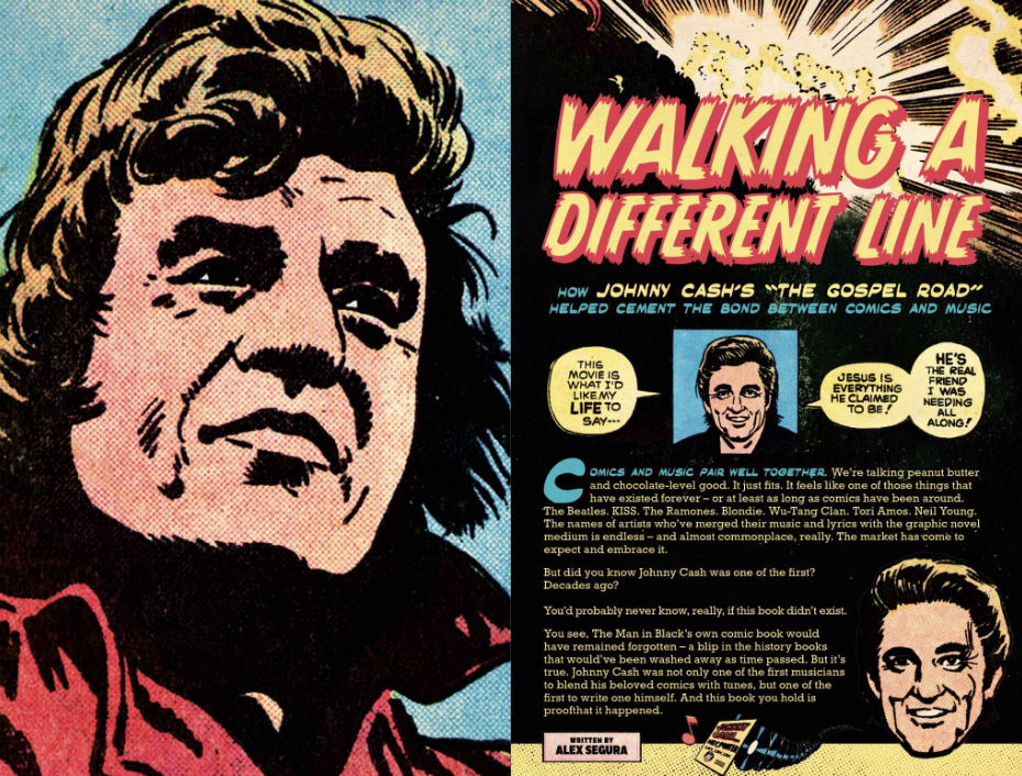 Dans la bande dessinée qui a sauvé la carrière de Johnny Cash